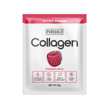 PureGold Collagen Marha kollagén italpor - Málna 12g