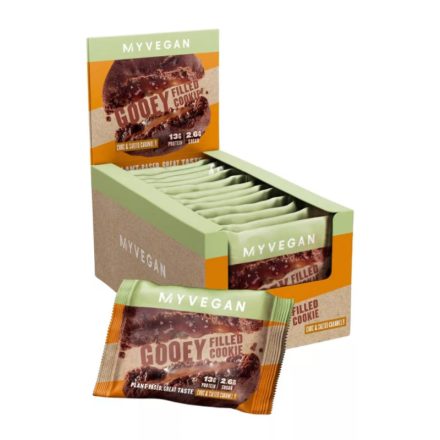 MYVEGAN FILLED PROTEIN COOKIE - CSOKOLÁDÉ KARAMELL, 12x75g