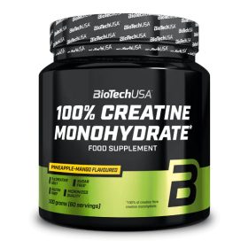 BIOTECHUSA 100% Creatine Monohydrate ananász-mangó - 300g