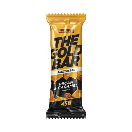 PureGold The Gold Bar protein szelet - 45g Pecan & Caramel
