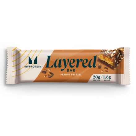 MYPROTEIN LAYERED PROTEIN BAR SZELET - PEANUT PRETZEL, 60g