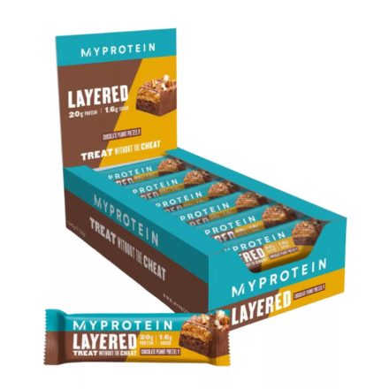 MYPROTEIN LAYERED PROTEIN BAR SZELET - PEANUT PRETZEL 12x60g