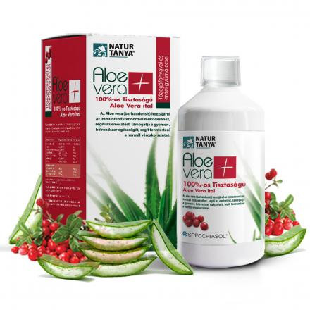 Natur Tanya 100%-os Aloe vera ital, tőzegáfonyával és erdei gyümölccsel 1000 ml