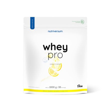 Nutriversum Whey pro fehérjepor többféle ízben-Citromos joghurt 1000 g 