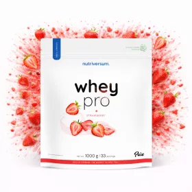 Nutriversum Whey Pro fehérjepor- Eper 1000 g 