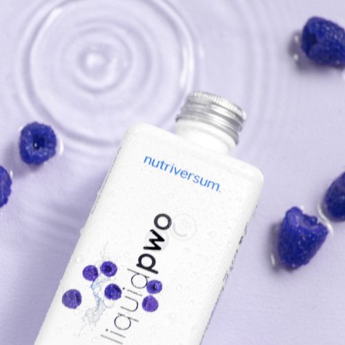 Nutriversum Liquid PWO pre workout ital kék málna 500 ml