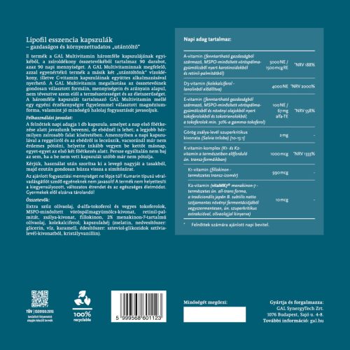 GAL Multivitamin-90 adagos utántöltő