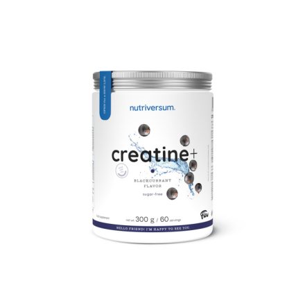 Nutriversum  Creatine+ Sugar Free 300 g fekete ribizli