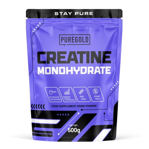 PureGold Creatine Monohydrate KREATIN-MONOHIDRÁT italpor - 500g Ízesítetlen