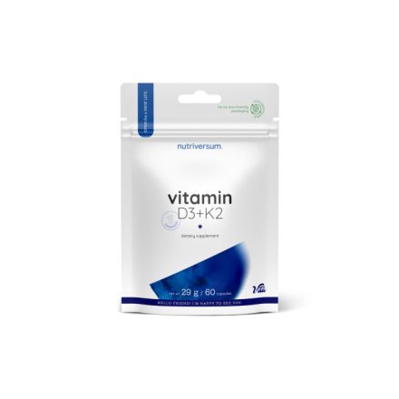Nutriversum D3+K2 vitamin tabletta- 60 db