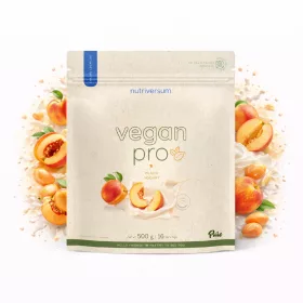   Nutriversum Vegan Pro vegán fehérjepor többféle ízben-barack joghurt 500 g