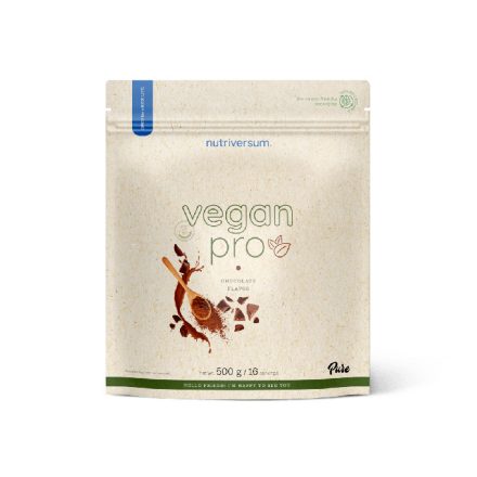 Nutriversum Vegan Pro vegán fehérjepor többféle ízben-csokoládé 500 g