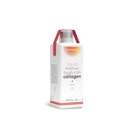 Nutriversum Liquid MSM+C Hyaluron Collagen kollagén ital-mangó 500 ml