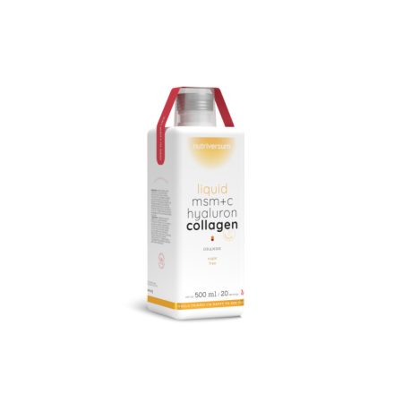 Nutriversum Liquid MSM+C Hyaluron Collagen kollagén ital-narancs 500 ml