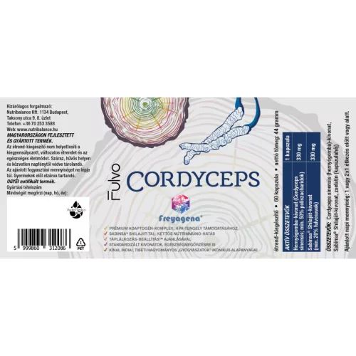 Freyagena Fulvo Cordyceps kapszula 60 db