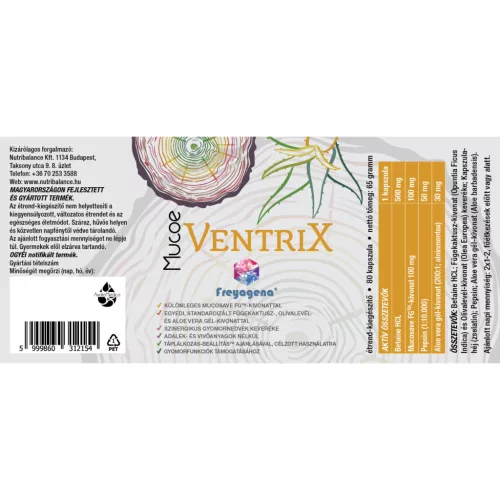 Freyagena Mucoe Ventrix kapszula 80 db