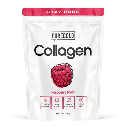 PureGold Collagen Marha kollagén italpor - Málna 300g