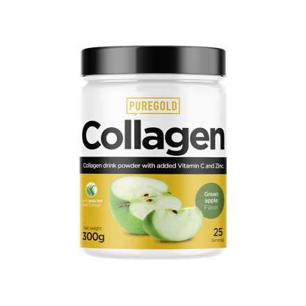 PureGold Collagen Marha kollagén italpor - Zöldalma 300g