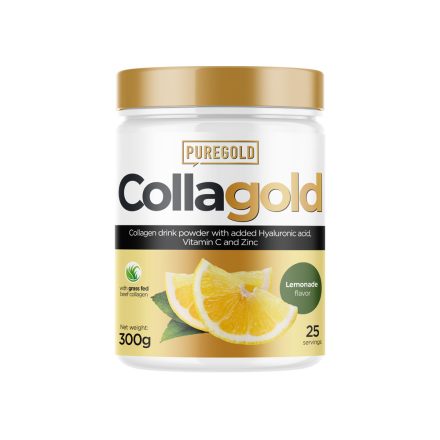 PureGold CollaGold Marha és Hal kollagén italpor hialuronsavval - 300g Limonádé