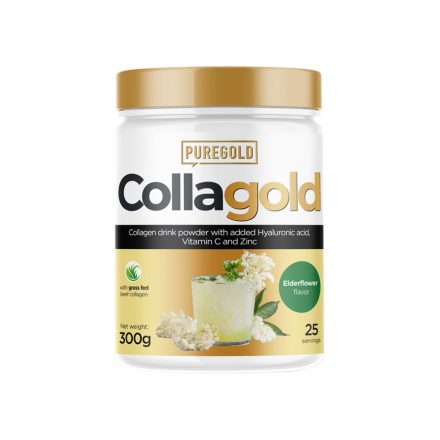 PureGold CollaGold Marha és Hal kollagén italpor hialuronsavval - 300g Bodza
