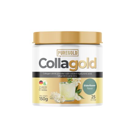 PureGold CollaGold Marha és Hal kollagén italpor hialuronsavval - 150g Bodza