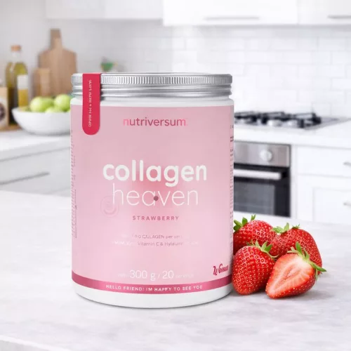 Nutriversum Collagen Heaven kollagén por - Eper 300 g