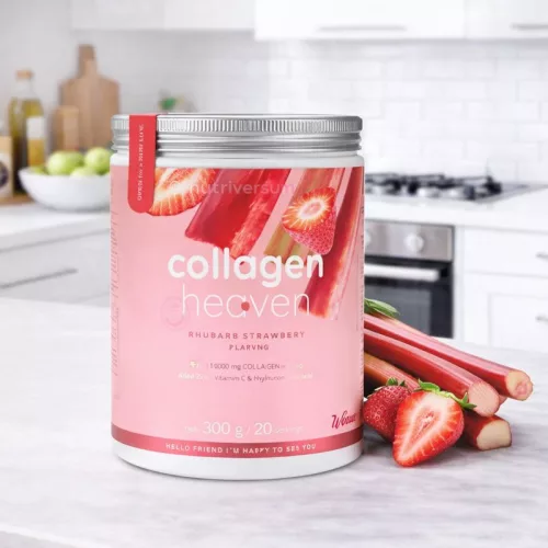 Nutriversum Collagen Heaven kollagén por - Eper rebarbara 300 g