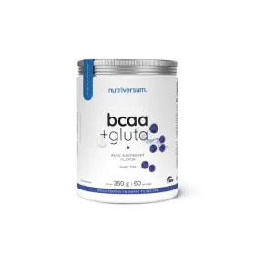 Nutriversum BCAA + Glutamin Sugar Free por-kék málna 360 g