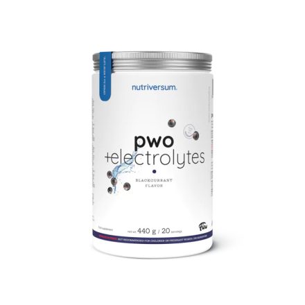 Nutriversum PWO+ ELECTROLYTES fekete ribizli 440 g