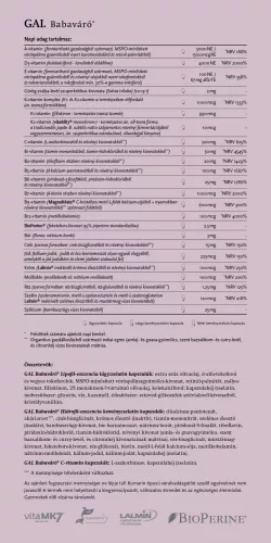 GAL Babaváró készítmény 30+60+30 db