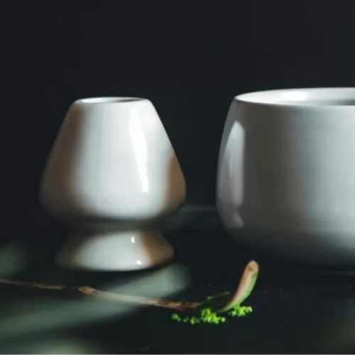 Kusenaoshi – kerámia bambusz ecset tartó