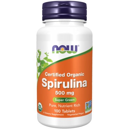 NOW SPIRULINA TABLETTA 500 mg-100 db