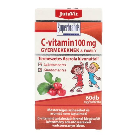 JUTAVIT C-VITAMIN 100 MG GYERMEKEKNEK 60 db