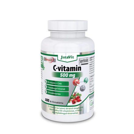 JUTAVIT C-vitamin 500mg nyújtott kioldódású + csipkeb. + D3 + Cink vitamin 100 db