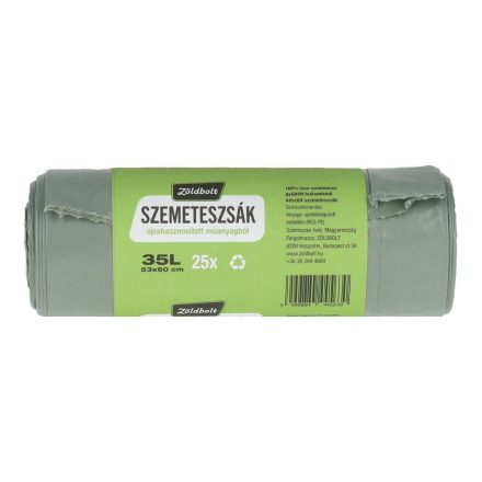ZÖLDBOLT SZEMETESZSÁK ÚJRAHASZN. 35L