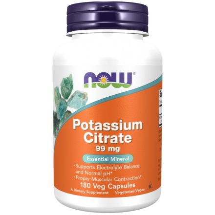 NOW POTASSIUM CITRAT/Kálium-Citrát/ KAPSZULA 99 mg-180 db