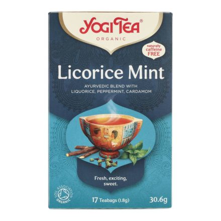 YOGI BIO ÉDESGYÖKÉR MENTA TEA