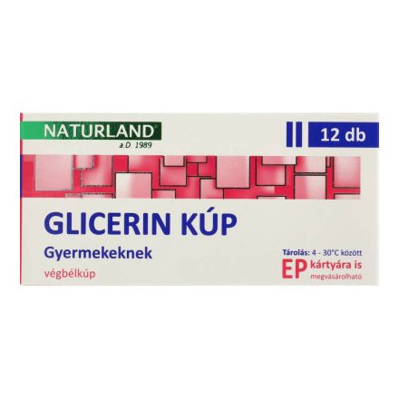 NATURLAND GLICERIN KÚP GYEREKEKNEK 12DB