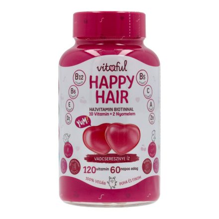 VITAFUL VEGÁN GUMIVIT. HAJVITAMIN 120DB