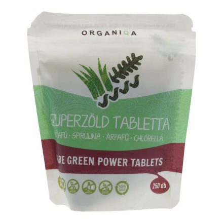 ORGANIQA BIO SZUPERZÖLD TABLETTA 250DB