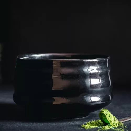 Chawan - kerámia teáscsésze fekete