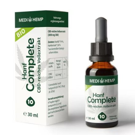  MEDIHEMP 10% CBD olaj 3000 mg (30 ml)