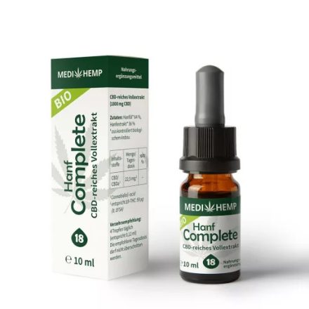  MEDIHEMP 18% CBD olaj 1800 mg (10 ml)