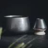 Chawan - kerámia teáscsésze sötétszürke