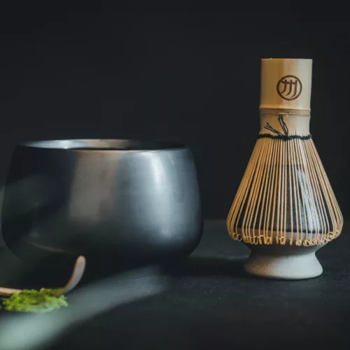 Chawan - kerámia teáscsésze sötétszürke