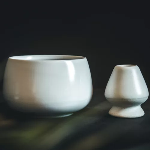 Chawan - kerámia teáscsésze világosszürke