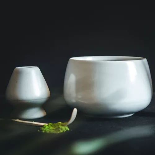 Chawan - kerámia teáscsésze világosszürke