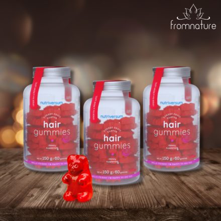 3 db Nutriversum Hair Gummies hajvitamin