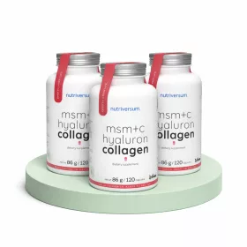 3 db Nutriversum MSM+C hyaluron collagen kapszula