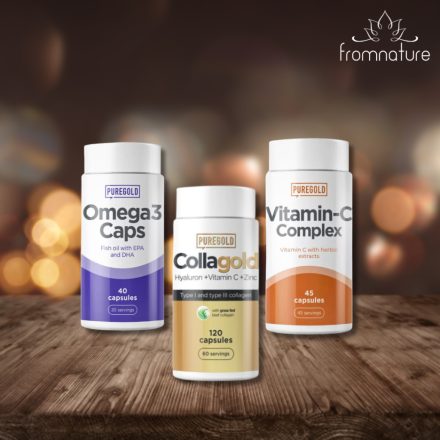 PureGold Omega-3, Collagold, C-vitamin